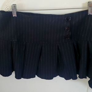 2 piece pin stripped halter top and mini skirt sz L